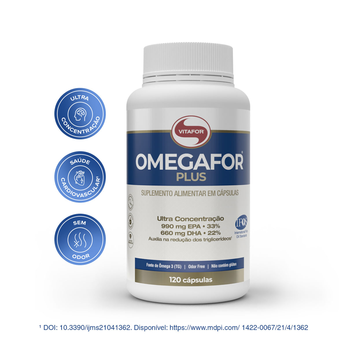 Omegafor Plus 1000mg 120 Cápsulas Moles